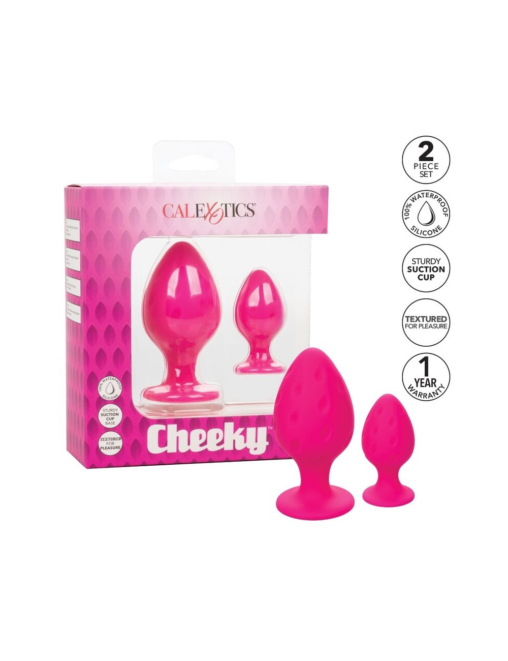 CALEX CHEEKY BUTTPLUG - ROSA CALEX CHEEKY BUTTPLUG - ROSA