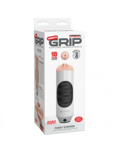 PIPEDREAM EXTREME TOYZ MEGA GRIP VAGINA MASTURBATOR VIBRATORE
