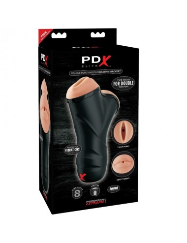 STROKER VIBRANTE A DOPPIA PENETRAZIONE PDX ELITE