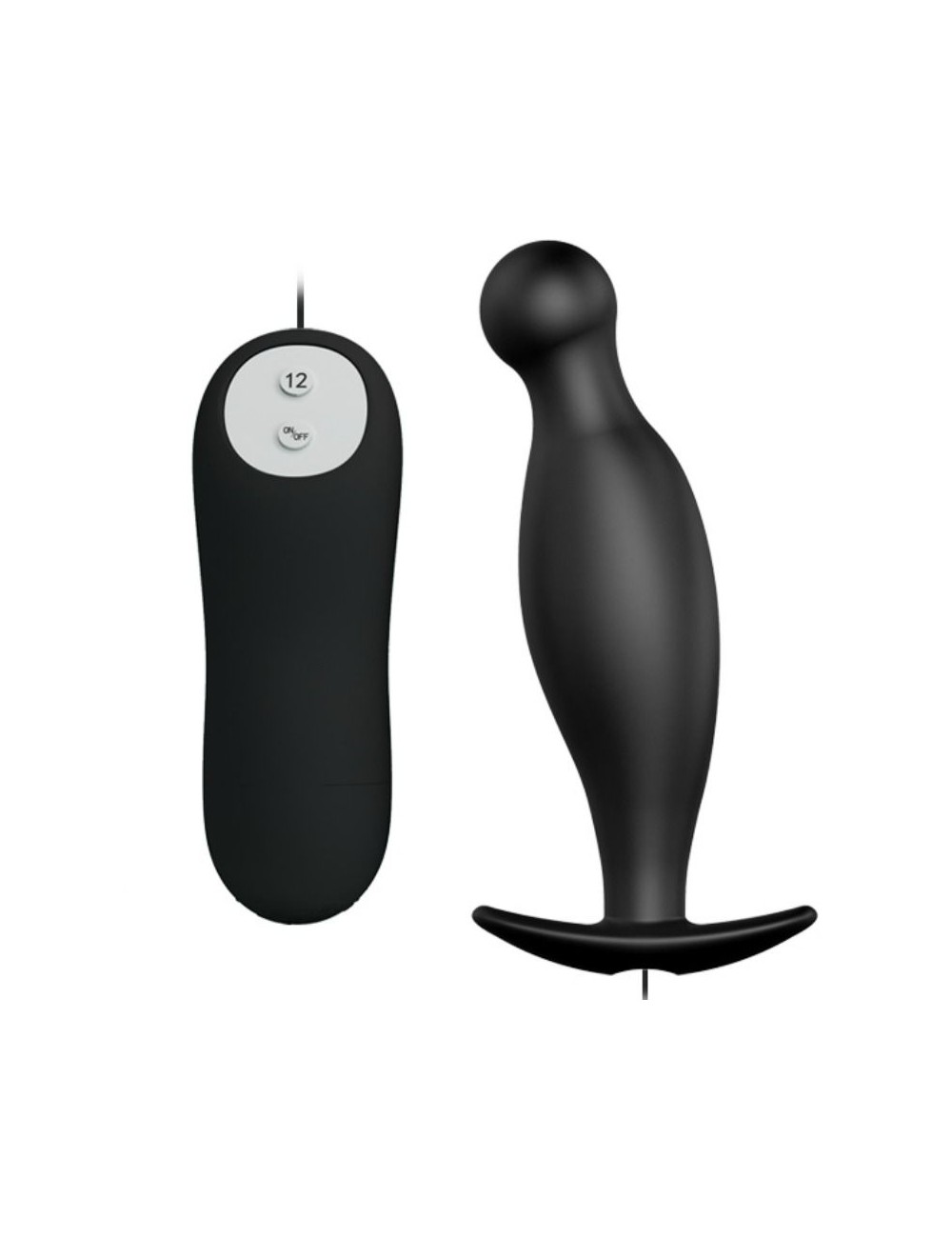 PRETTY LOVE PLUG ANAL SILICONA 12 MODOS VIBRACION NEGRO PRETTY LOVE PLUG ANAL SILICONA 12 MODOS VIBRACION NEGRO