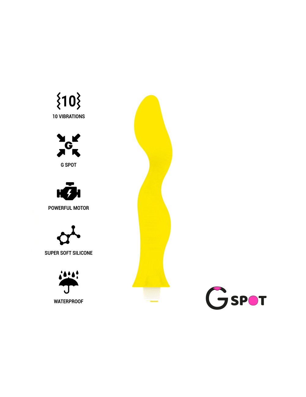 VIBRATORE G-SPOT GAVYN G-SPOT GIALLO