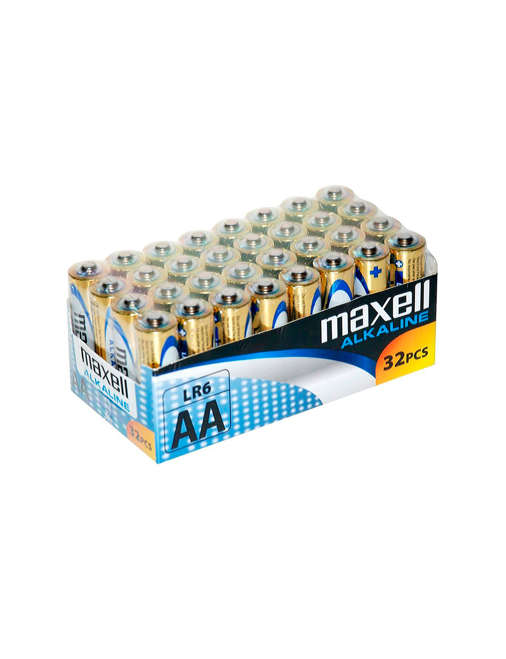 PACCHETTO MAXELL BATTERIA ALCALINA AA LR6 * 32 UDS