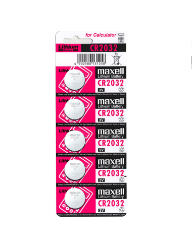 BATTERIA MAXELL LITIO CR2032 3V 5UDS