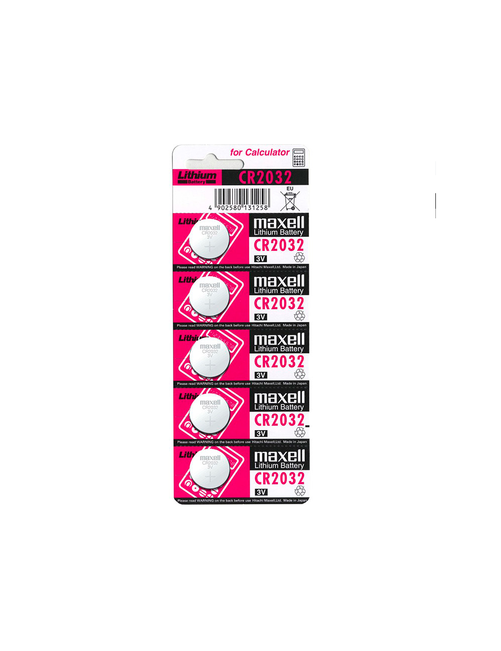 BATTERIA MAXELL LITIO CR2032 3V 5UDS BATTERIA MAXELL LITIO CR2032 3V 5UDS
