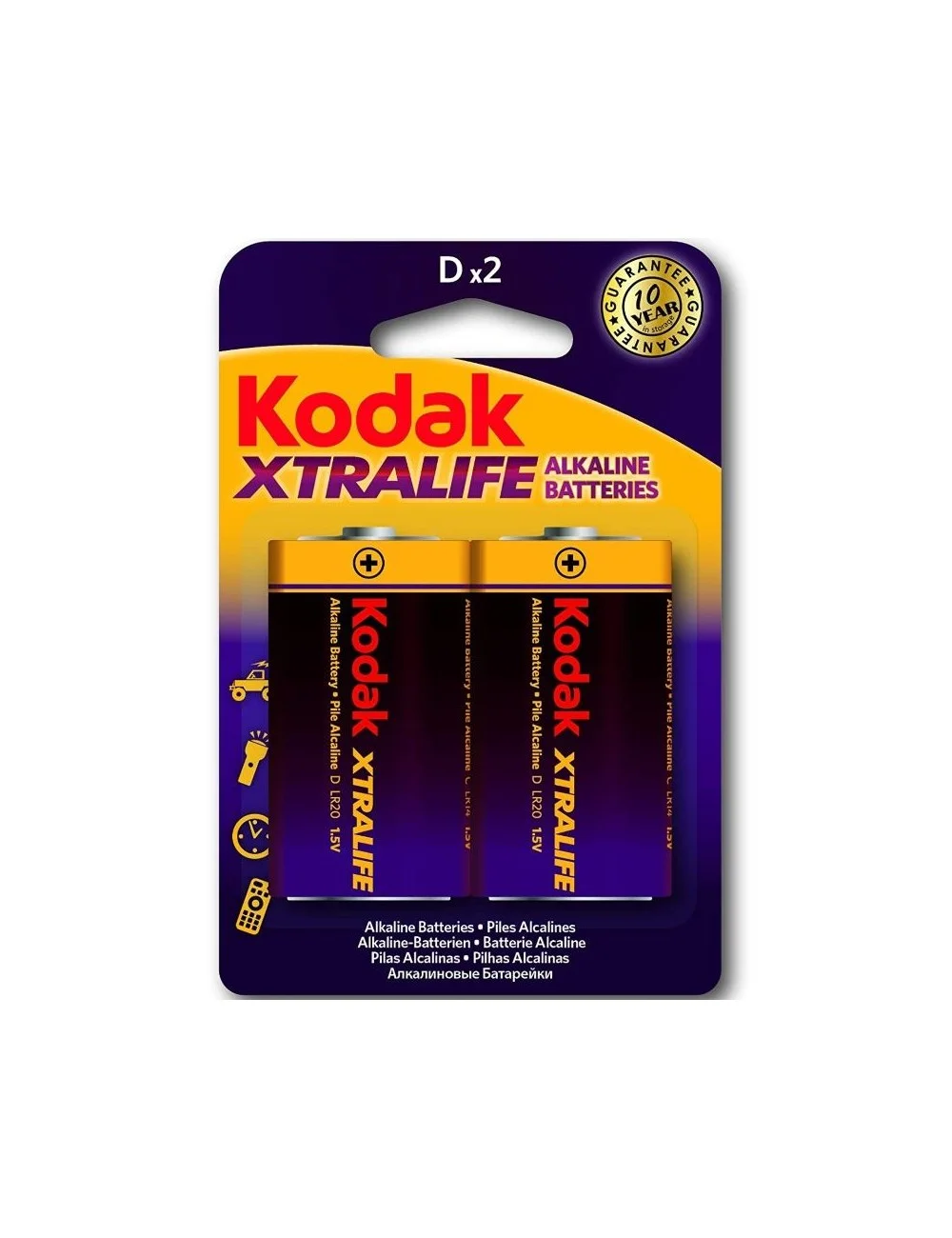 BATTERIE ALCALINE KODAK XTRALIFE LR20 D LR20 1.5V BATTERIE ALCALINE KODAK XTRALIFE LR20 D LR20 1.5V