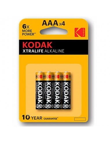 BATTERIA ALCALINA KODAK XTRALIFE AAA LR03 BLISTER * 4