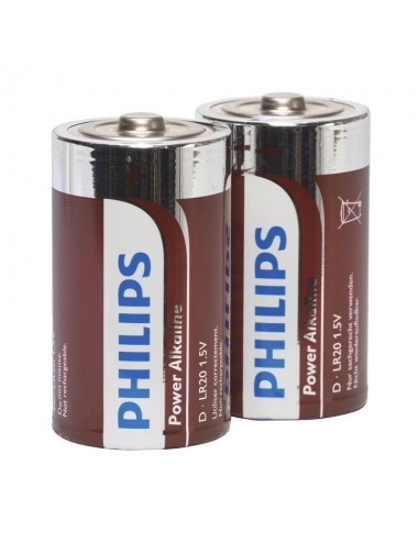 PHILIPS POWER ALKALINE PILA D LR20 BLISTER * 2