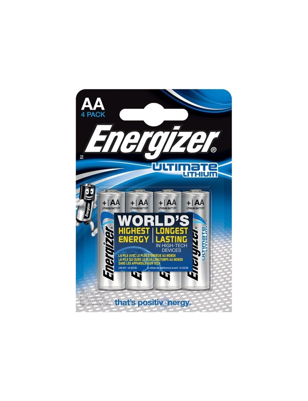 BATTERIA AL LITIO AL LITIO ENERGIZER ULTIMATE AA L91 LR6 1