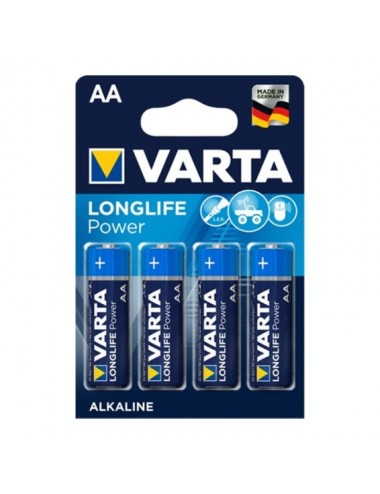 VARTA LONGLIFE POWER BATTERIA ALCALINA AA LR6 4 UNITÀ