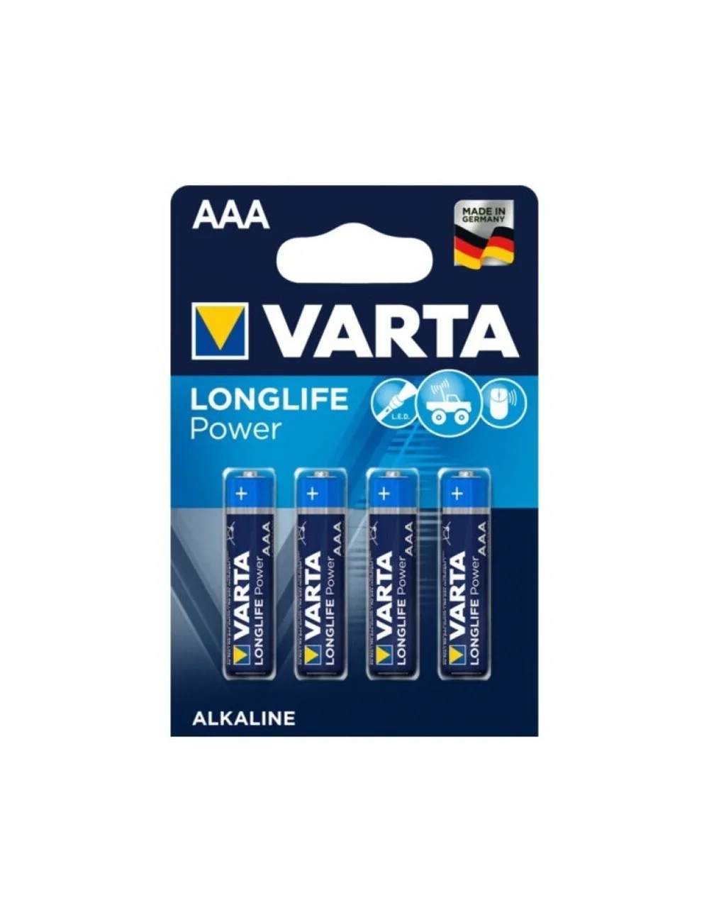 VARTA LONGLIFE POWER BATTERIA ALCALINA AAA LR03 4 UNITÀ VARTA LONGLIFE POWER BATTERIA ALCALINA AAA LR03 4 UNITÀ