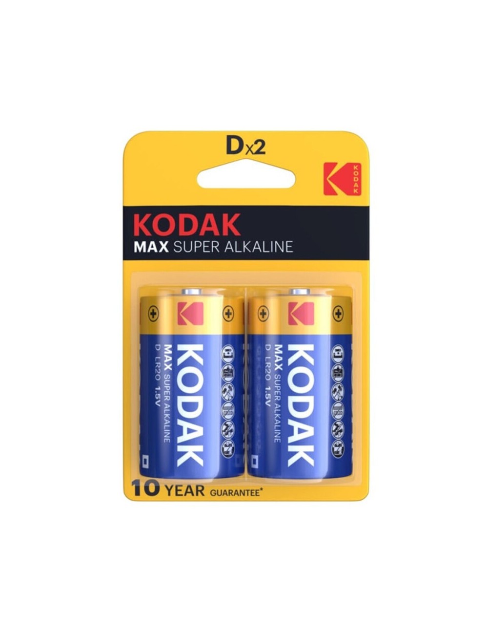BATTERIA ALCALINE KODAK MAX D LR20 2 UNITÀ BATTERIA ALCALINE KODAK MAX D LR20 2 UNITÀ