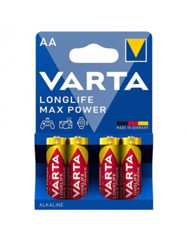 BATTERIA ALCALINE VARTA MAX POWER AA LR6 4 UNITÀ