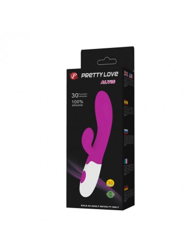 PRETTY LOVE FLIRTATION - VIBRADOR CON ESTIMULADOR CLITORIS ALVIS