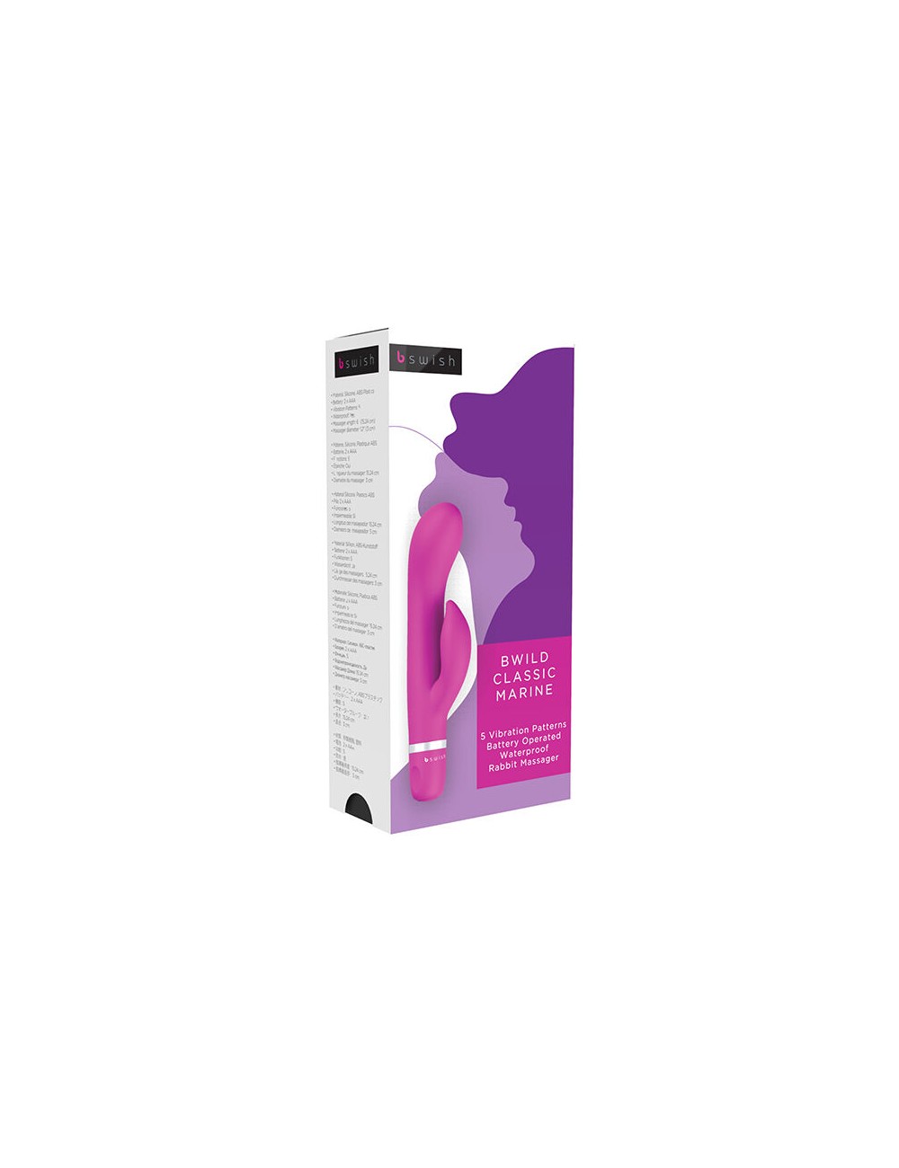 B SWISH - BWILD CLASSIC MARINE RABBIT VIBRATOR CERISE B SWISH - BWILD CLASSIC MARINE RABBIT VIBRATOR CERISE