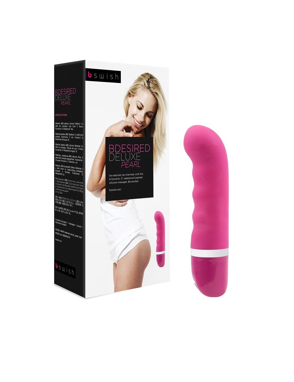 B SWISH - BDESIRED DELUXE PEARL VIBRATOR ROSE