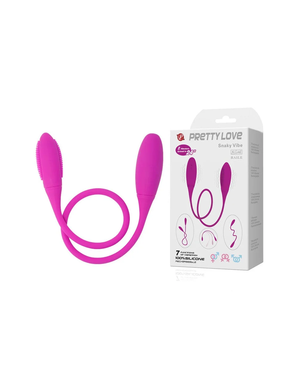 VIBRATORE SNAKY DELUXE PRETTY LOVE 7V VIBRATORE SNAKY DELUXE PRETTY LOVE 7V