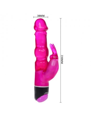 WAVES OF PLEASURE FANTASY VIBRADOR CON RABBIT LILA 23CM