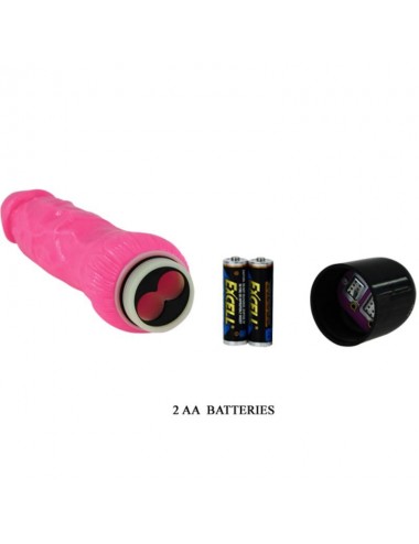 COLORFUL SEX VIBRADOR REALISTICO ROSA 24 CM