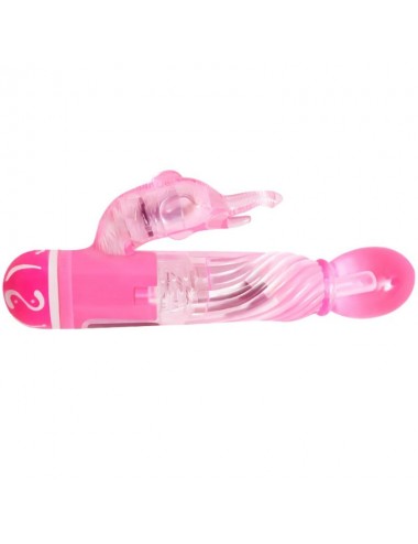 BAILE VIBRADOR MULTIVELOCIDAD CON ESTIMULADOR ROSA