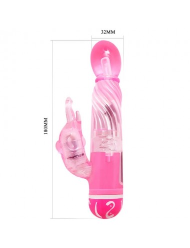 BAILE VIBRADOR MULTIVELOCIDAD CON ESTIMULADOR ROSA