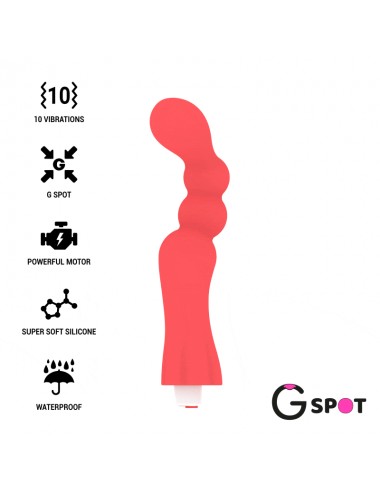 VIBRATORE G-SPOT GOHAN G-SPOT ROSSO CHIARO