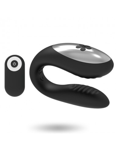 BRILLY GLAM WE LOVE VIBRATOR PER COPPIE TELECOMANDO NERO