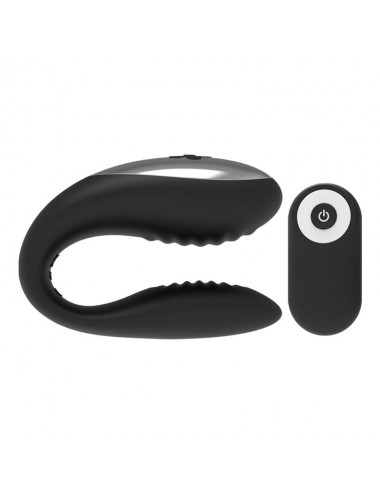 BRILLY GLAM WE LOVE VIBRATOR PER COPPIE TELECOMANDO NERO