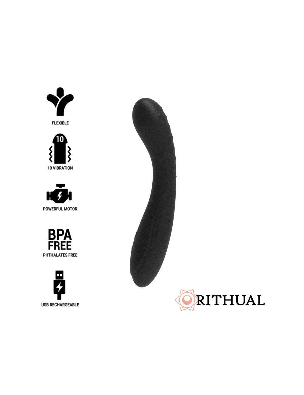 RITHUAL KRIYA ESTIMULAODR PUNTO-G RECARGABLE NEGRO RITHUAL KRIYA ESTIMULAODR PUNTO-G RECARGABLE NEGRO