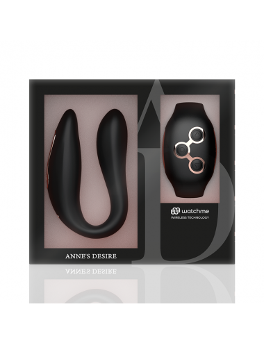 ANNE'S DESIRE DUAL PLEASURE WIRELESS TECHNOLOGY WATCHME BLACK/GOLD