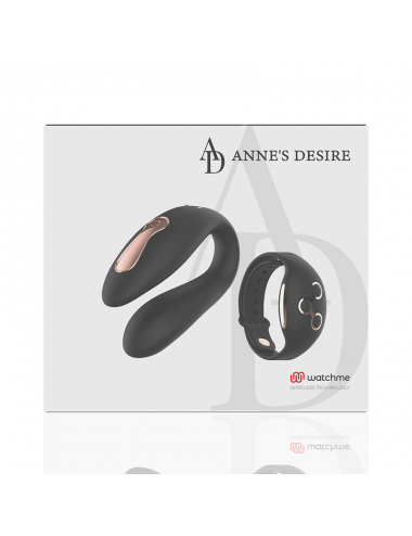 ANNE'S DESIRE DUAL PLEASURE WIRELESS TECHNOLOGY WATCHME BLACK/GOLD