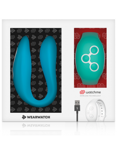 WEARWATCH DUAL PLEASURE WIRELESS TECHNOLOGY WATCHME INDIGO / ACQUAMARINA