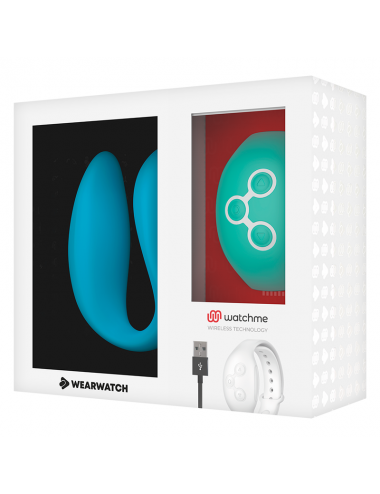 WEARWATCH DUAL PLEASURE WIRELESS TECHNOLOGY WATCHME INDIGO / ACQUAMARINA