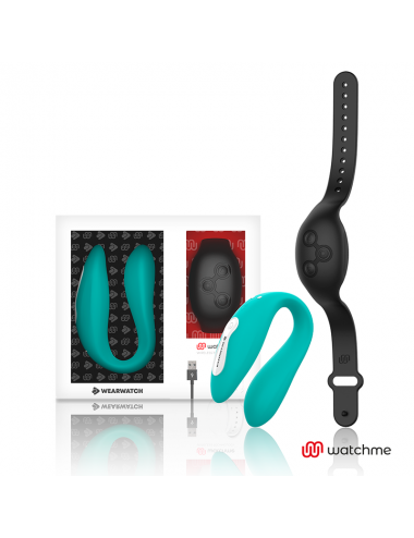 WEARWATCH DUAL PLEASURE WIRELESS TECHNOLOGY WATCHME AQUAMARINE / JET BLACK