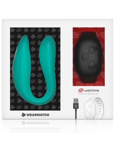 WEARWATCH DUAL PLEASURE WIRELESS TECHNOLOGY WATCHME AQUAMARINE / JET BLACK