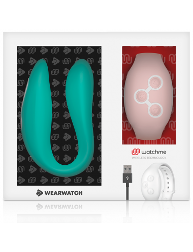 WEARWATCH DUAL PLEASURE WIRELESS TECHNOLOGY WATCHME LIGHT ACQUAMARINA / CORALLO