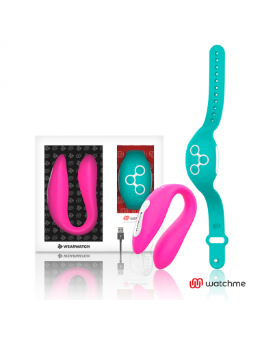 WEARWATCH DUAL PLEASURE WIRELESS TECHNOLOGY WATCHME FUCSIA / ACQUAMARINA