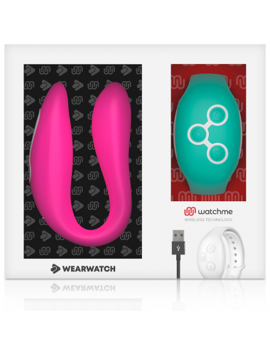 WEARWATCH DUAL PLEASURE WIRELESS TECHNOLOGY WATCHME FUCSIA / ACQUAMARINA
