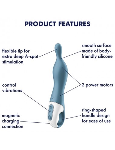 VIBRATORE SATISFYER A-MAZING 1 A-SPOT - BLU