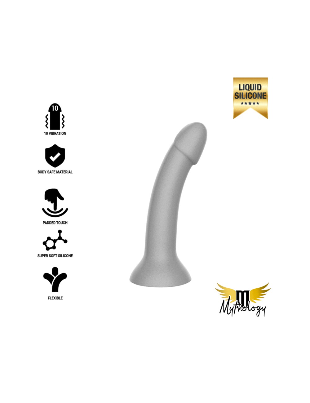 MYTHOLOGY RUNE MAJESTIC DILDO S - VIBRATORE WATCHME COMPATIBILE CON TECNOLOGIA WIRELESS