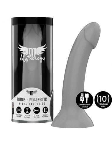 MYTHOLOGY RUNE MAJESTIC DILDO S - VIBRATORE WATCHME COMPATIBILE CON TECNOLOGIA WIRELESS