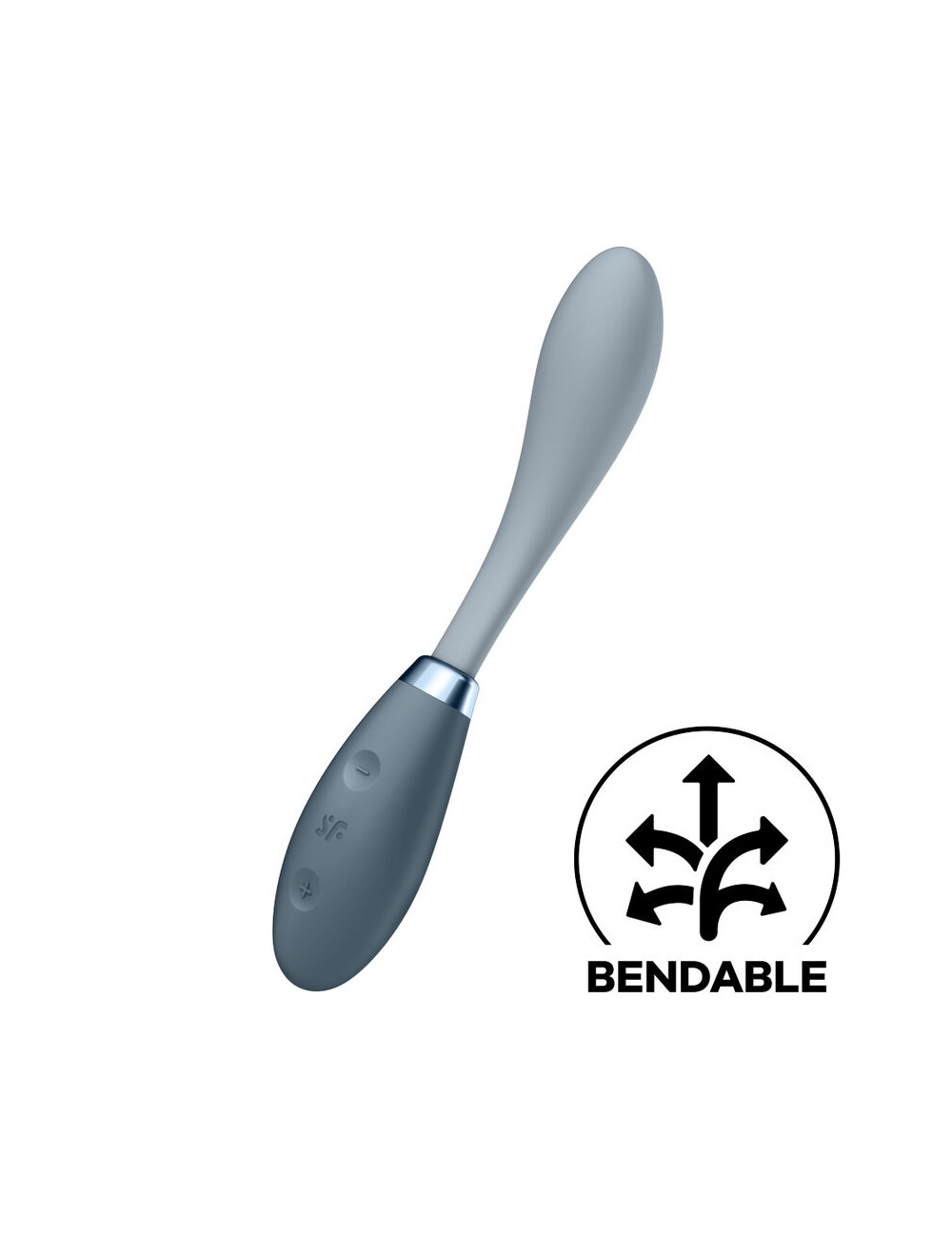 MULTI VIBRATORE SATISFYER G-SPOT FLEX 3 - GRIGIO MULTI VIBRATORE SATISFYER G-SPOT FLEX 3 - GRIGIO