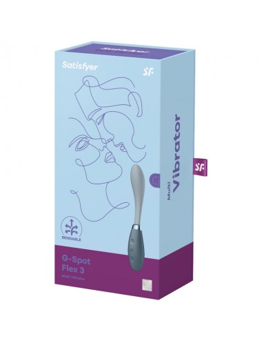 MULTI VIBRATORE SATISFYER G-SPOT FLEX 3 - GRIGIO