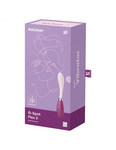 MULTI VIBRATORE SATISFYER G-SPOT FLEX 3 - ROSSO