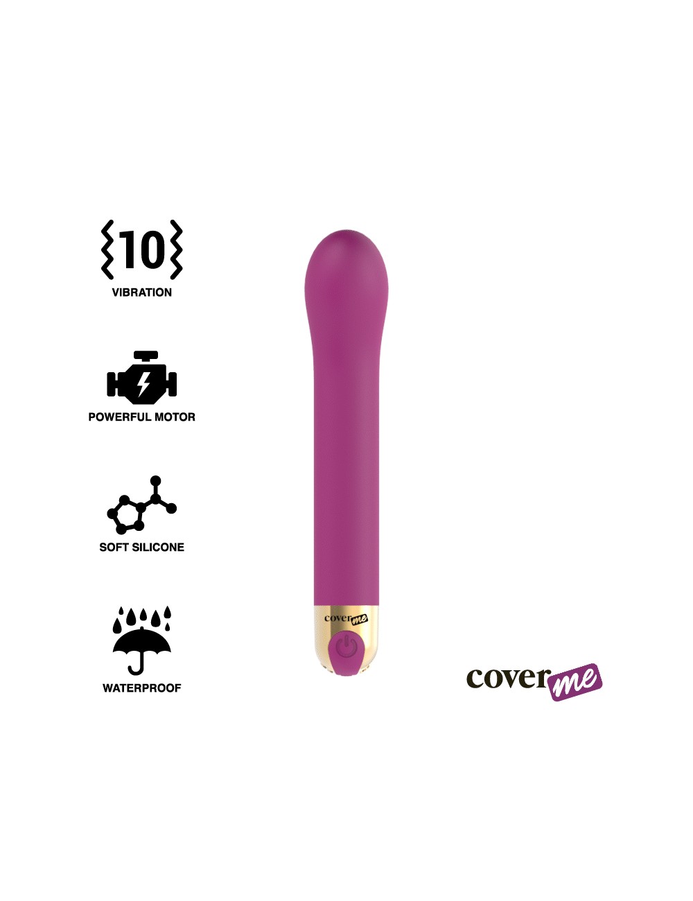COVERME G-SPOT VIBRATEUR 10 VITESSES COVERME G-SPOT VIBRATEUR 10 VITESSES