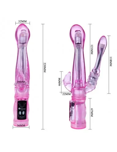 VIBRADOR FLEXIBLE CON ESTIMULADOR ANAL