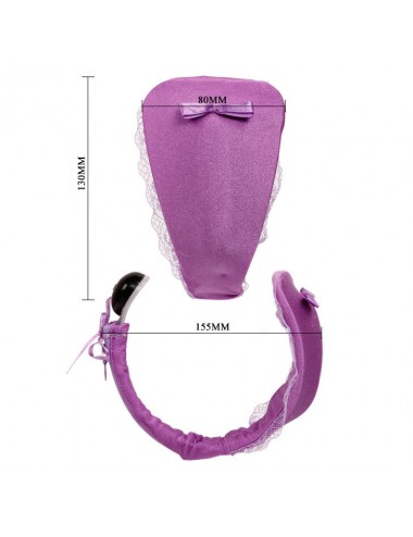 TANGA CON VIBRADOR CON CONTROL REMOTO LILA