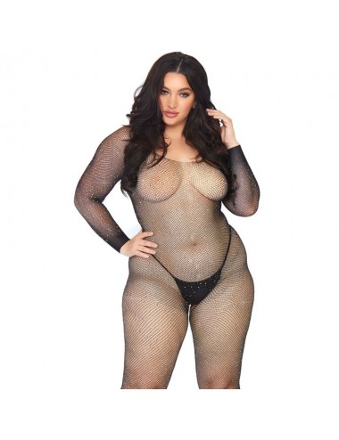 BODYSTOCKING LEG AVENUE IN RETE CON BRILLANTE 1X-2X