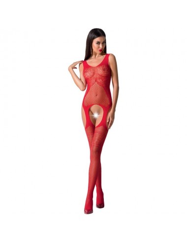 PASSION WOMAN BS061 BODYSTOCKING ROSSO TAGLIA UNICA