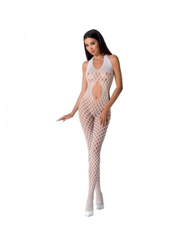 PASSION WOMAN BS065 BODYSTOCKING BIANCO TAGLIA UNICA