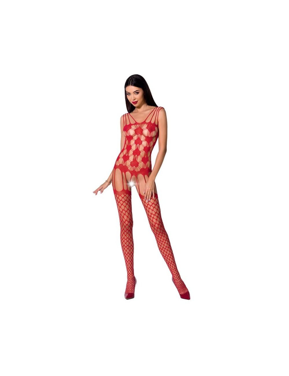 PASSION WOMAN BS067 BODYSTOCKING - ROSSO TAGLIA UNICA PASSION WOMAN BS067 BODYSTOCKING - ROSSO TAGLIA UNICA